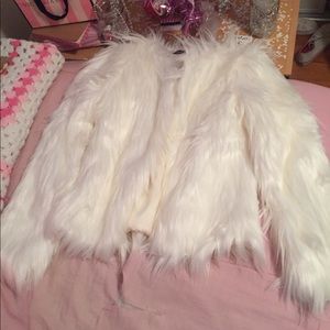 Gorgeous White Faux Fur Coat, brand new with tags!